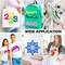HTV Heat Transfer Vinyl Bundle - 20 Pack 12'' x 100 FT Heat Transfer Vinyl Rolls Bulk